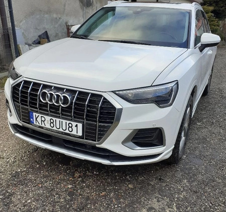 Audi Q3 cena 112000 przebieg: 73800, rok produkcji 2019 z Kraków małe 254